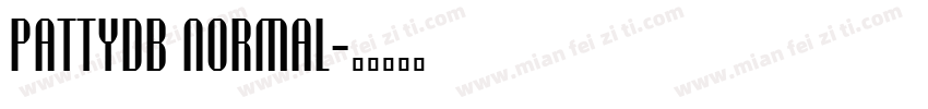 PattyDB Normal字体转换